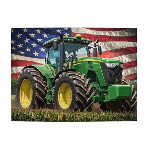 Vextrovia Holzpuzzle Erwachsene American Farm & Traktoren Holzpuzzle Puzzles für Erwachsene 500 Teile Bauernhof Traktoren Puzzles Geeignet für Unterhaltung mit Familie während der Ferien von Vextrovia