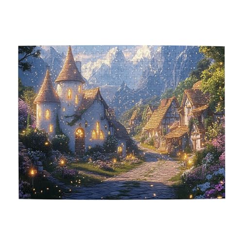 Vextrovia Holzpuzzle für Erwachsene, ruhige Dörfer, Puzzles für Erwachsene, 500 Teile, fantasievolle Holzpuzzles für Erwachsene, kreatives Spielen & Urlaubsparty-Geschenke, Kunstwerk-Wand-Wohnkultur Vextrovia Holzpuzzle für Erwachsene, ruhige Dörfer, Puzzles für Erwachsene, 500 Teile, fantasievolle Holzpuzzles für Erwachsene, kreatives Spielen & Urlaubsparty-Geschenke, Kunstwerk-Wand-Wohnkultur von Vextrovia
