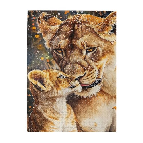 Vextrovia Holzpuzzles für Erwachsene, 500 Teile, Mutter-Löwe auf der Prärie, klassische Wildtier-Themen-Wandkunst, energetisches Brainstorming und stressabbauende Spiele für Partys, Geschenke für die Vextrovia Holzpuzzles für Erwachsene, 500 Teile, Mutter-Löwe auf der Prärie, klassische Wildtier-Themen-Wandkunst, energetisches Brainstorming und stressabbauende Spiele für Partys, Geschenke für die von Vextrovia