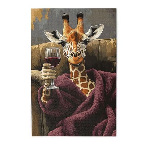Vextrovia Holzpuzzles für Erwachsene, faule Giraffe auf der Couch, Stressabbau-Puzzles für Erwachsene, energetische Kunstwerke, Party-Brainstorming, vergessen Sie Arbeitssorgen, Geschenke für Familie Vextrovia Holzpuzzles für Erwachsene, faule Giraffe auf der Couch, Stressabbau-Puzzles für Erwachsene, energetische Kunstwerke, Party-Brainstorming, vergessen Sie Arbeitssorgen, Geschenke für Familie von Vextrovia