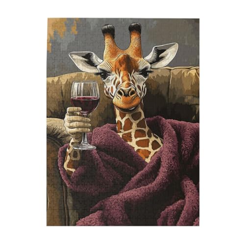 Vextrovia Holzpuzzles für Erwachsene, faule Giraffe auf der Couch, Stressabbau-Puzzles für Erwachsene, energetische Kunstwerke, Party-Brainstorming, vergessen Sie Arbeitssorgen, Geschenke für Familie Vextrovia Holzpuzzles für Erwachsene, faule Giraffe auf der Couch, Stressabbau-Puzzles für Erwachsene, energetische Kunstwerke, Party-Brainstorming, vergessen Sie Arbeitssorgen, Geschenke für Familie von Vextrovia