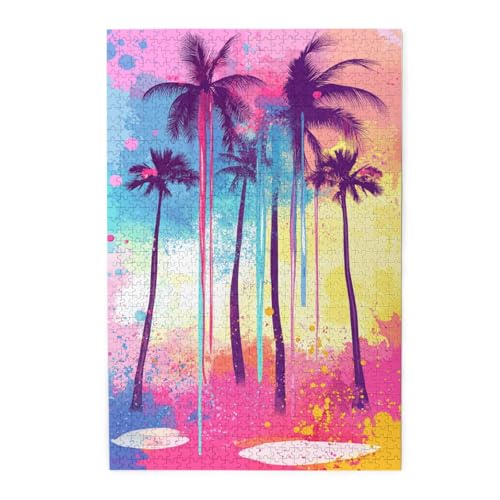 Vextrovia Holzpuzzles im modernen Pop-Art-Stil, bunte Bäume am Meer, Puzzles für Erwachsene, 1000 Teile, Brainstorming, minimalistische Heimdekoration, lindert Stress bei Arbeit und Schule Vextrovia Holzpuzzles im modernen Pop-Art-Stil, bunte Bäume am Meer, Puzzles für Erwachsene, 1000 Teile, Brainstorming, minimalistische Heimdekoration, lindert Stress bei Arbeit und Schule von Vextrovia