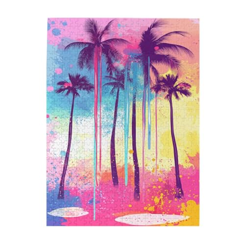 Vextrovia Holzpuzzles im modernen Pop-Art-Stil, bunte Bäume am Meer, Puzzles für Erwachsene, 500 Teile, Brainstorming, minimalistische Heimdekoration, lindert Stress bei Arbeit und Schule Vextrovia Holzpuzzles im modernen Pop-Art-Stil, bunte Bäume am Meer, Puzzles für Erwachsene, 500 Teile, Brainstorming, minimalistische Heimdekoration, lindert Stress bei Arbeit und Schule von Vextrovia