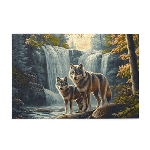 Vextrovia Puzzles für Erwachsene, 1000 Teile, Wölfe unter dem Wasserfall, Holzpuzzle für Erwachsene, klassische Wildtier-Puzzles für Erwachsenenpartys, Puzzle-Geschenke für Tierliebhaber, Entspannung Vextrovia Puzzles für Erwachsene, 1000 Teile, Wölfe unter dem Wasserfall, Holzpuzzle für Erwachsene, klassische Wildtier-Puzzles für Erwachsenenpartys, Puzzle-Geschenke für Tierliebhaber, Entspannung von Vextrovia