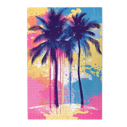 Vextrovia Puzzles für Erwachsene, 1000 Teile, moderne Pop-Art-Stil, Holzpuzzles, bunte Bäume am Meer, Brainstorming, minimalistische Heimdekoration, lindert Stress bei Arbeit und Schule Vextrovia Puzzles für Erwachsene, 1000 Teile, moderne Pop-Art-Stil, Holzpuzzles, bunte Bäume am Meer, Brainstorming, minimalistische Heimdekoration, lindert Stress bei Arbeit und Schule von Vextrovia