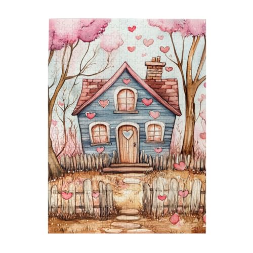 Vextrovia Puzzles für Erwachsene, 500 Teile, Aquarell-Illustrationen, handbemalte Kabinen, lustige Holzpuzzles, Party-Puzzles zur Linderung von Arbeitsstress, Brainstorming und Heimdekoration Vextrovia Puzzles für Erwachsene, 500 Teile, Aquarell-Illustrationen, handbemalte Kabinen, lustige Holzpuzzles, Party-Puzzles zur Linderung von Arbeitsstress, Brainstorming und Heimdekoration von Vextrovia