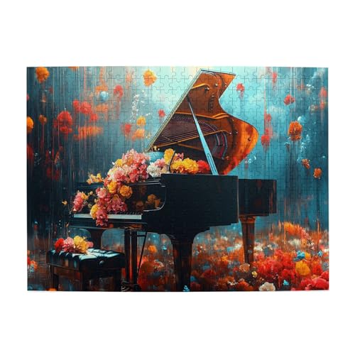 Vextrovia Puzzles für Erwachsene, 500 Teile, Blumen auf Klavier Erwachsenenpuzzle, Vintage-Puzzles aus Holz, ideal zur Entspannung und Präsentation für Puzzle-Liebhaber, Entspannung von Körper und Vextrovia Puzzles für Erwachsene, 500 Teile, Blumen auf Klavier Erwachsenenpuzzle, Vintage-Puzzles aus Holz, ideal zur Entspannung und Präsentation für Puzzle-Liebhaber, Entspannung von Körper und von Vextrovia