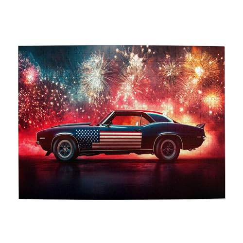 Vextrovia Puzzles für Erwachsene, 500 Teile, klassische Illustration, Holzpuzzles, klassische amerikanische Rennwagen, 500 Teile Puzzle für Erwachsene, herausforderndes Puzzle, perfekt für Spieleabend Vextrovia Puzzles für Erwachsene, 500 Teile, klassische Illustration, Holzpuzzles, klassische amerikanische Rennwagen, 500 Teile Puzzle für Erwachsene, herausforderndes Puzzle, perfekt für Spieleabend von Vextrovia
