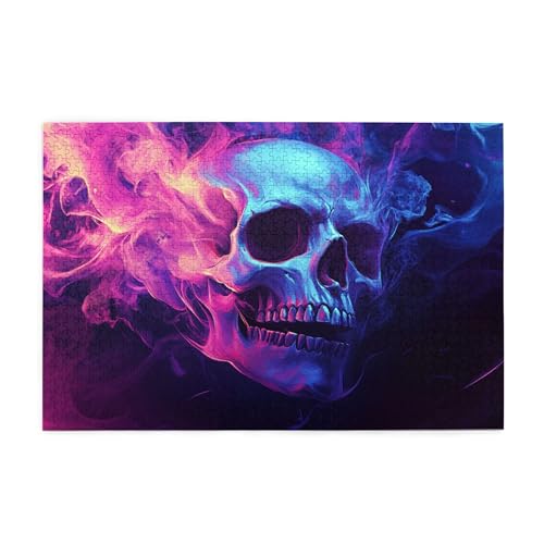 Vextrovia Puzzles für Erwachsene 1000 Teile, Psychedelischer Schädel und Rauch, Erwachsene Holzpuzzle, 1000 Teile Fantasy Holzpuzzle, Unmöglich Schwer Schwierige Herausfordernde Puzzles für Erwachsene Vextrovia Puzzles für Erwachsene 1000 Teile, Psychedelischer Schädel und Rauch, Erwachsene Holzpuzzle, 1000 Teile Fantasy Holzpuzzle, Unmöglich Schwer Schwierige Herausfordernde Puzzles für Erwachsene von Vextrovia