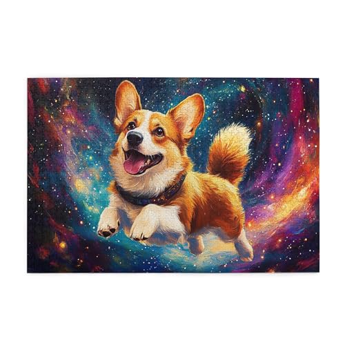 Vextrovia Puzzles für Erwachsene 1000 Teile, schrulliger lustiger Corgi unter den Sternen, fantasievolles Hunde-Holzpuzzle, Puzzles für Erwachsene, um Arbeitsstress abzubauen, ideal für Entspannung Vextrovia Puzzles für Erwachsene 1000 Teile, schrulliger lustiger Corgi unter den Sternen, fantasievolles Hunde-Holzpuzzle, Puzzles für Erwachsene, um Arbeitsstress abzubauen, ideal für Entspannung von Vextrovia