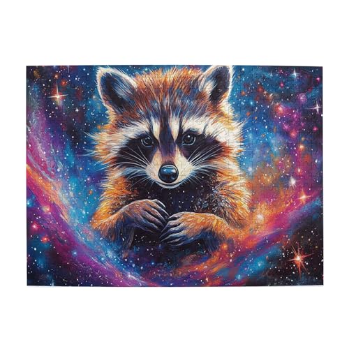Vextrovia Puzzles für Erwachsene 500 Teile, Waschbären in den Sternen, fantasievolle Holzpuzzles für Erwachsene, atemberaubende Kunstwerke, Puzzles geeignet für die Unterhaltung mit der Familie Vextrovia Puzzles für Erwachsene 500 Teile, Waschbären in den Sternen, fantasievolle Holzpuzzles für Erwachsene, atemberaubende Kunstwerke, Puzzles geeignet für die Unterhaltung mit der Familie von Vextrovia