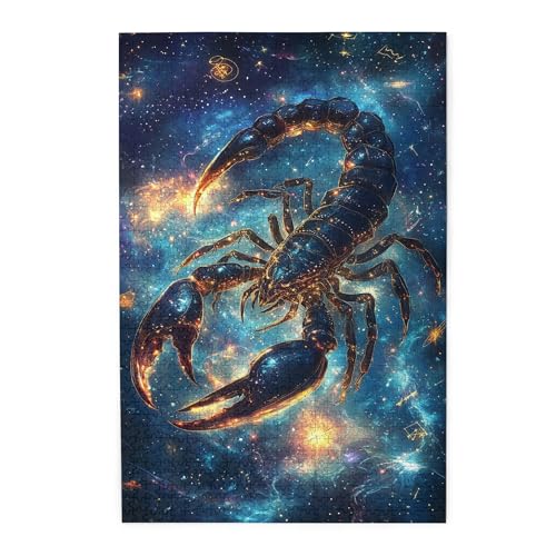 Vextrovia Skorpion des Sternzeichens, Puzzles für Erwachsene 1000 Teile, Erwachsenen-Puzzle-Kunst, Holz-Puzzles, 1000-teiliges Puzzle für Erwachsene, herausforderndes Charm-Puzzle für Spieleabend Vextrovia Skorpion des Sternzeichens, Puzzles für Erwachsene 1000 Teile, Erwachsenen-Puzzle-Kunst, Holz-Puzzles, 1000-teiliges Puzzle für Erwachsene, herausforderndes Charm-Puzzle für Spieleabend von Vextrovia