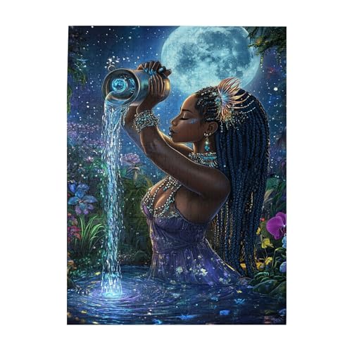 Vextrovia Sternbild-Themen-Puzzle-Spiel, Puzzles für Erwachsene, 500 Teile, hübsches Wassermann-Mädchen, Holzpuzzles für Erwachsene, einzigartiges Design, Erwachsenen-Urlaub, Stressabbau, Puzzle-Spiel Vextrovia Sternbild-Themen-Puzzle-Spiel, Puzzles für Erwachsene, 500 Teile, hübsches Wassermann-Mädchen, Holzpuzzles für Erwachsene, einzigartiges Design, Erwachsenen-Urlaub, Stressabbau, Puzzle-Spiel von Vextrovia