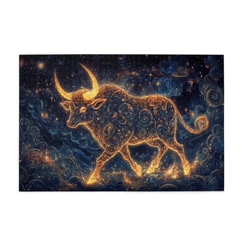 Vextrovia Stier am Nachthimmel, Holzpuzzle Puzzles für Erwachsene 1000 Teile, 1000 fantasievolle Konstellationspuzzles, Erwachsenengeschenk, Party-Puzzles und Heimdekoration für Horoskopliebhaber Vextrovia Stier am Nachthimmel, Holzpuzzle Puzzles für Erwachsene 1000 Teile, 1000 fantasievolle Konstellationspuzzles, Erwachsenengeschenk, Party-Puzzles und Heimdekoration für Horoskopliebhaber von Vextrovia