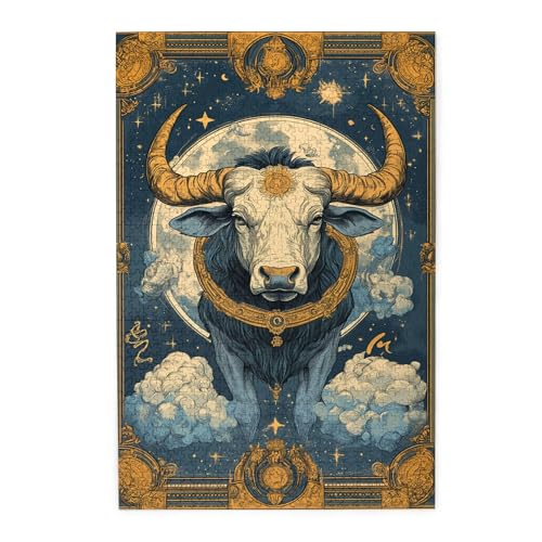 Vextrovia Stier des Sternzeichens, Holzpuzzles Jigsaw für Erwachsene, Puzzles für Erwachsene 1000 Teile, 1000 Teile fantasievolles Puzzle, klassisches Horoskop Erwachsenenpuzzle, einzigartiges Vextrovia Stier des Sternzeichens, Holzpuzzles Jigsaw für Erwachsene, Puzzles für Erwachsene 1000 Teile, 1000 Teile fantasievolles Puzzle, klassisches Horoskop Erwachsenenpuzzle, einzigartiges von Vextrovia