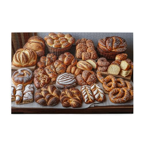 Vextrovia Taschen Erwachsene Holzpuzzles, Lebensmittelfotografie - Brotfest Puzzles für Erwachsene 1000 Teile, interessantes Puzzlespiel, zur Entspannung und Präsentation für Puzzle-Liebhaber Vextrovia Taschen Erwachsene Holzpuzzles, Lebensmittelfotografie - Brotfest Puzzles für Erwachsene 1000 Teile, interessantes Puzzlespiel, zur Entspannung und Präsentation für Puzzle-Liebhaber von Vextrovia
