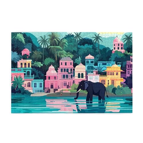Vextrovia Thailand Landschaftsmalerei, Puzzles für Erwachsene 1000 Teile, Riverside Town Holzpuzzles, Familienurlaubspuzzle, moderne Kunstwerke, Stress abbauen und den Spaß am Lösen von Rätseln Vextrovia Thailand Landschaftsmalerei, Puzzles für Erwachsene 1000 Teile, Riverside Town Holzpuzzles, Familienurlaubspuzzle, moderne Kunstwerke, Stress abbauen und den Spaß am Lösen von Rätseln von Vextrovia