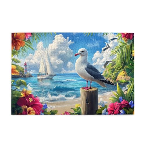 Vextrovia Verschiedene Küstenlandschaft Holzpuzzle, Blumen & Möwen, 1000 Teile Puzzle für Erwachsene, einzigartiges Kunstwerk für Erwachsene, kreatives Spielen & Urlaubsparty-Geschenke, Kunstwerk Vextrovia Verschiedene Küstenlandschaft Holzpuzzle, Blumen & Möwen, 1000 Teile Puzzle für Erwachsene, einzigartiges Kunstwerk für Erwachsene, kreatives Spielen & Urlaubsparty-Geschenke, Kunstwerk von Vextrovia