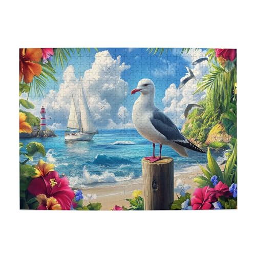 Vextrovia Verschiedene Meereslandschaft Holzpuzzle, Blumen & Möwen, 500-teiliges Puzzle für Erwachsene, einzigartiges Kunstwerk für Erwachsene, kreatives Spielen & Urlaubsparty-Geschenke Vextrovia Verschiedene Meereslandschaft Holzpuzzle, Blumen & Möwen, 500-teiliges Puzzle für Erwachsene, einzigartiges Kunstwerk für Erwachsene, kreatives Spielen & Urlaubsparty-Geschenke von Vextrovia