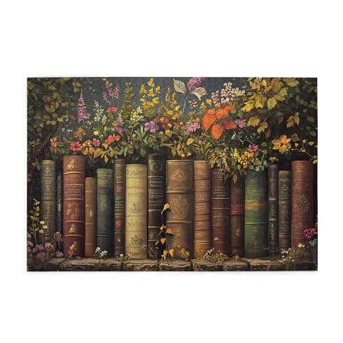 Vextrovia Vintage Bücher & Blumen, Holzpuzzles Jigsaw, Puzzles für Erwachsene 1000 Teile, Vintage-Stil Erwachsene Kunstwerke, kreative Aktivität Hobbys für Erwachsene, Stressabbau Party Puzzlespiel Vextrovia Vintage Bücher & Blumen, Holzpuzzles Jigsaw, Puzzles für Erwachsene 1000 Teile, Vintage-Stil Erwachsene Kunstwerke, kreative Aktivität Hobbys für Erwachsene, Stressabbau Party Puzzlespiel von Vextrovia