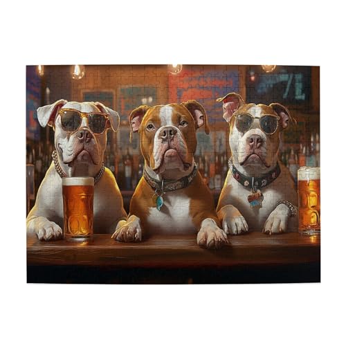 Vextrovia Vintage Erwachsenen-Puzzles Bier trinkender Hund Puzzles für Erwachsene 500 Teile Erwachsene Holzpuzzle Atemberaubende Kunstwerke Puzzles Geeignet für Unterhaltung mit Familie während der Vextrovia Vintage Erwachsenen-Puzzles Bier trinkender Hund Puzzles für Erwachsene 500 Teile Erwachsene Holzpuzzle Atemberaubende Kunstwerke Puzzles Geeignet für Unterhaltung mit Familie während der von Vextrovia