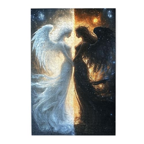 Vextrovia Vintage Puzzles für Erwachsene, 1000 Teile, Engel und Dämonen, Holzpuzzles, kreative Werke für Erwachsene, 1000 Teile Puzzle, ideal für Entspannung und Präsentation für Puzzle-Enthusiasten Vextrovia Vintage Puzzles für Erwachsene, 1000 Teile, Engel und Dämonen, Holzpuzzles, kreative Werke für Erwachsene, 1000 Teile Puzzle, ideal für Entspannung und Präsentation für Puzzle-Enthusiasten von Vextrovia