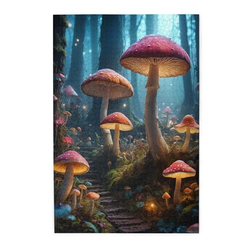 Vextrovia Wunderbare Pilzwelt, Puzzles für Erwachsene, 1000 Teile, Holz-Puzzle, 1000 Teile, fantasievolles Pilz-Puzzle, kreatives Spielen und Urlaubsparty-Geschenke, Kunstwerk, Wanddekoration Vextrovia Wunderbare Pilzwelt, Puzzles für Erwachsene, 1000 Teile, Holz-Puzzle, 1000 Teile, fantasievolles Pilz-Puzzle, kreatives Spielen und Urlaubsparty-Geschenke, Kunstwerk, Wanddekoration von Vextrovia