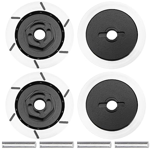 Vgoohobby - 12 mm RC Aluminiumlegierung Sechskant-Rad-Bremsscheibe, kompatibel mit HSP HPI Traxxas Tamiya 1/10 On-Road Racing Modellauto (schwarz) von Vgoohobby