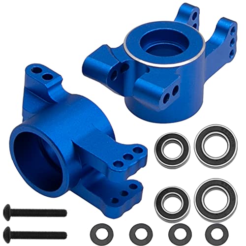 Vgoohobby Legierung Hinterachsträger Nabe w/Kugellager # 9552 Kompatibel mit Traxxas 1/8 Schlitten 4WD 95076-4 RC Monster Truck Upgarde Parts (Blau) von Vgoohobby