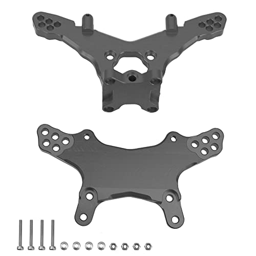 Vgoohobby Metal Front & Rear Shock Tower RC Shocks Dämpfer Mount Set Kompatibel mit Losi 1/18 Mini-T 2.0 2WD Stadium RC Truck Hop-Up Parts (Schwarz) von Vgoohobby