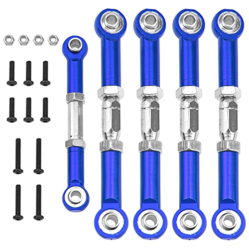 Vgoohobby Metall Spannschlösser Rod Camber Links Lenkgestänge Spurstangen Zugstange Kompatibel mit Redcat Racing Blackout SC,SC Pro, XTE, XTE Pro,XBE,XBE Pro 1/10 RC Car (Blau) von Vgoohobby