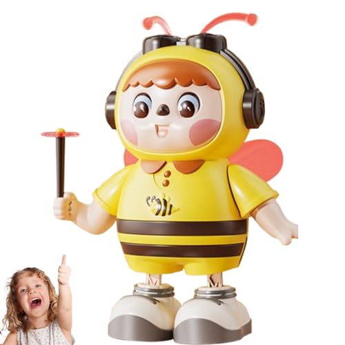 Dancing Bee Toy, Musical Interactive Abejita Chiquitita with Lights & Music, Lovely Happy Abejita Bailarina Juguete Con Luces, Educational Cartoon Baby Toy for Crawling & Sensory Play (Pink Bee) von Vgpbphj