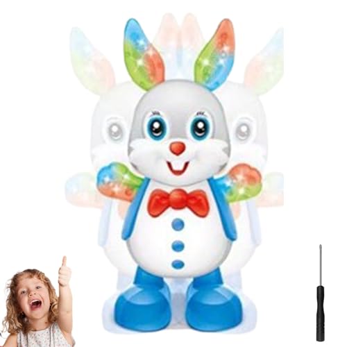 Dancing Bee Toy, Musical Interactive Abejita Chiquitita with Lights & Music, Lovely Happy Abejita Bailarina Juguete Con Luces, Educational Cartoon Baby Toy for Crawling & Sensory Play (Rabbit) von Vgpbphj