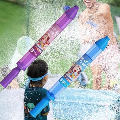 Firework Water Gun, Firework Style Water Spray, Romantic Jet Squirter, High Pressure Pull-Out Sprinkler Spray Toys for Couples, Bathing, Pool, Party Entertainment (Blue + Purple) von Vgpbphj