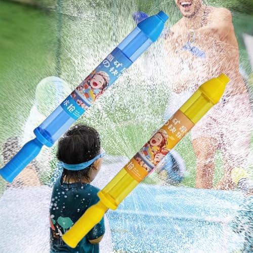 Firework Water Gun, Firework Style Water Spray, Romantic Jet Squirter, High Pressure Pull-Out Sprinkler Spray Toys for Couples, Bathing, Pool, Party Entertainment (Blue + Yellow) von Vgpbphj