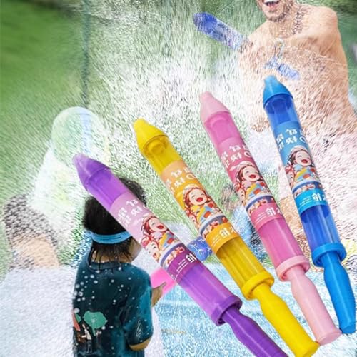 Firework Water Gun, Firework Style Water Spray, Romantic Jet Squirter, High Pressure Pull-Out Sprinkler Spray Toys for Couples, Bathing, Pool, Party Entertainment (Pink + Blue + Purple + Yellow) von Vgpbphj