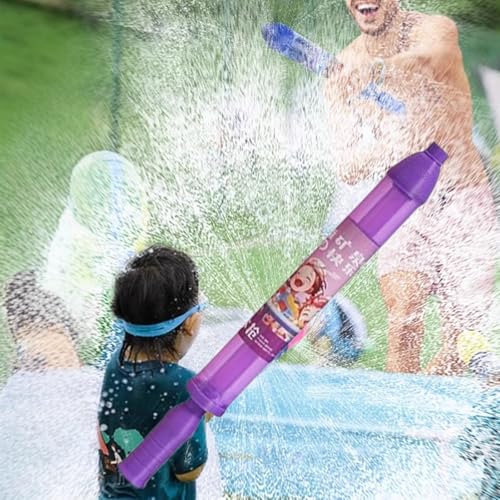 Firework Water Gun, Firework Style Water Spray, Romantic Jet Squirter, High Pressure Pull-Out Sprinkler Spray Toys for Couples, Bathing, Pool, Party Entertainment (Purple) von Vgpbphj