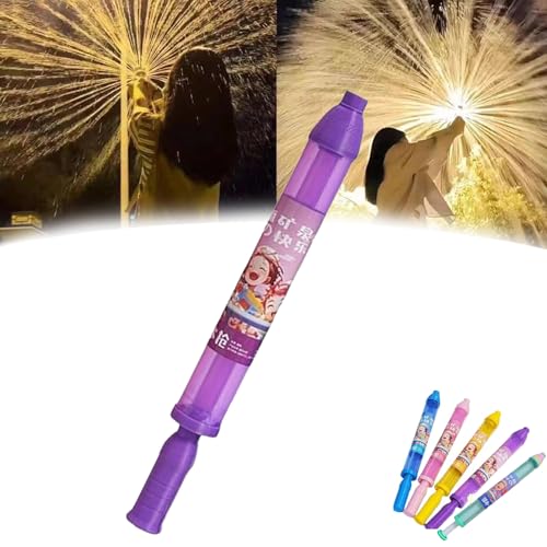 Firework Water Gun, Firework Water Squirter, Romantic Water Spray Toy for Couples, High Pressure Pull-Out Spray, for Beach, Playground, Pool Parties (Purple) von Vgpbphj