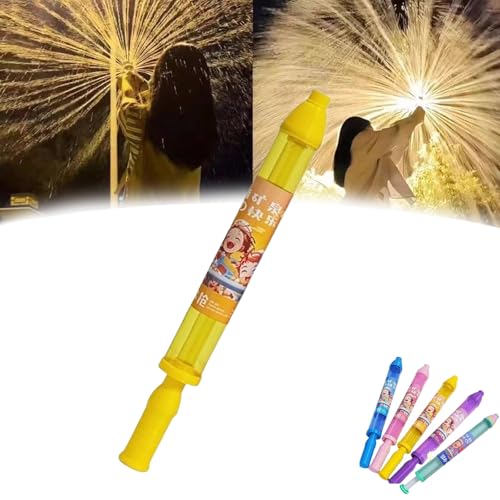 Firework Water Gun, Firework Water Squirter, Romantic Water Spray Toy for Couples, High Pressure Pull-Out Spray, for Beach, Playground, Pool Parties (Yellow) von Vgpbphj