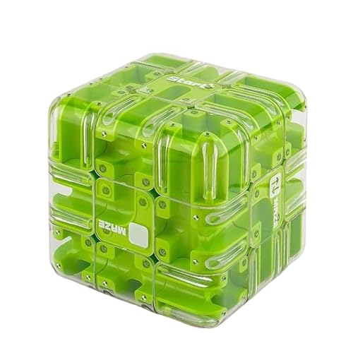 Large Labyrinth 3D Puzzle Maze Cube - Engaging Brain Teaser Toy, Spatial Awareness Brain Training Toy & Ball, Color-Match Puzzle Game, Education Sensory Toys for Adults Kids 8 9+ (Colorful) von Vgpbphj