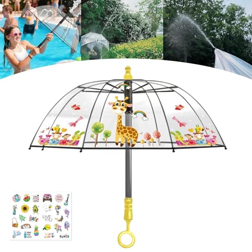 Regenschirm Wasserpistole, Transparent Umbrella Water Gun, for Water Battles in The Garden, Outdoor Toy, Pool Parties, for Adults, Boys and Girls (Farbe) von Vgpbphj