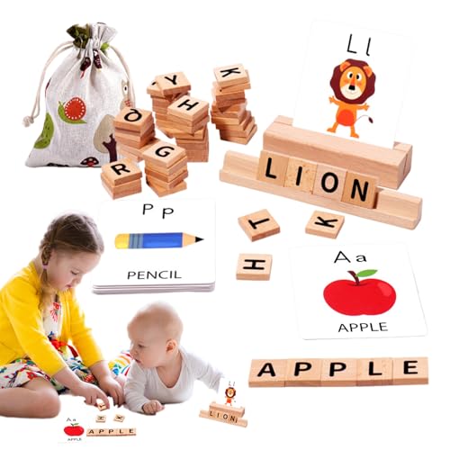 Alphabetkarten - Kinder Lernkarten - Interaktives Lernspiel Zur Frühförderung Im Kindergarten Vorschule Mädchen Homeschooling von Vgvgaj