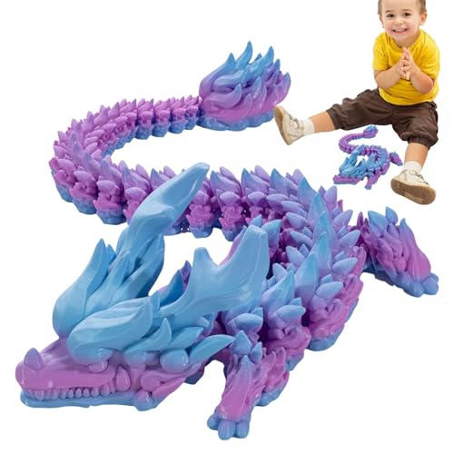 Drachen-Fidget-Spielzeug, bedruckt, Drachen-Spielzeug mit Gelenken, Drachen-Spielzeug für Kinder zu Hause, flexible Gelenke, von Vgvgaj
