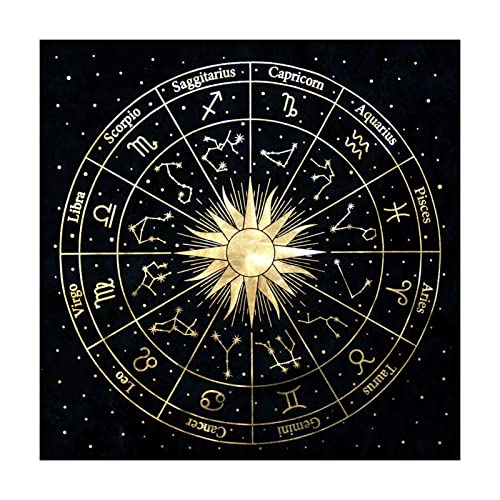 Tarot-Tischdecke, Tarot-Karte, Velours, Velours, Karten, Wahrsagen, Tarot, Stoff, Wahrsager, Tischdecke, Ring, jährlich, Gitter, für Textilien, Spiel, 49 x 49 cm Tarot-Tischdecke, Tarot-Karte, Velours, Velours, Karten, Wahrsagen, Tarot, Stoff, Wahrsager, Tischdecke, Ring, jährlich, Gitter, für Textilien, Spiel, 49 x 49 cm von Vgvgaj