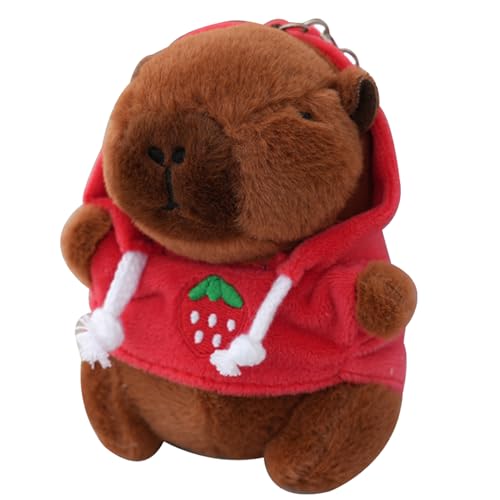 Vgvgaj Capybara Plüsch-Schlüsselanhänger, niedlicher Capybara-Schlüsselanhänger, Plüschtier, Tierspielzeug, Plüschpuppen, Rucksackzubehör, rot, Se référer au descriptif Vgvgaj Capybara Plüsch-Schlüsselanhänger, niedlicher Capybara-Schlüsselanhänger, Plüschtier, Tierspielzeug, Plüschpuppen, Rucksackzubehör, rot, Se référer au descriptif von Vgvgaj
