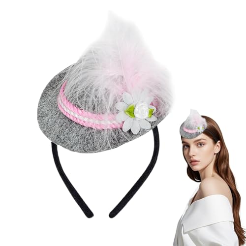 Vgvgaj Deutsches Oktoberfest Kostüm, Oktoberfest Kostüm Stirnband - Kleiner Hut Kopfschmuck mit Feder | Bierhelm, Festival Hair Band für Mottopartys, Karneval Vgvgaj Deutsches Oktoberfest Kostüm, Oktoberfest Kostüm Stirnband - Kleiner Hut Kopfschmuck mit Feder | Bierhelm, Festival Hair Band für Mottopartys, Karneval von Vgvgaj