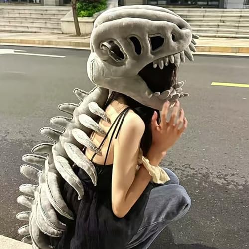 Vgvgaj Dinosaur Skelett Kopfschmuck,Karneval Dinosaurier Knochen Kopfschmuck - Kostümzubehör Für Kinder Erwachsene Karneval Halloween Bühne Vgvgaj Dinosaur Skelett Kopfschmuck,Karneval Dinosaurier Knochen Kopfschmuck - Kostümzubehör Für Kinder Erwachsene Karneval Halloween Bühne von Vgvgaj