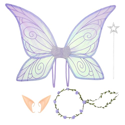 Vgvgaj Erwachsene Elfenflügel,Schmetterlings Feenflügel Für Kinder | Leichte Cosplay Requisiten Für Halloween Karneval Weihnachten Geburtstag Verkleidungsparty Vgvgaj Erwachsene Elfenflügel,Schmetterlings Feenflügel Für Kinder | Leichte Cosplay Requisiten Für Halloween Karneval Weihnachten Geburtstag Verkleidungsparty von Vgvgaj