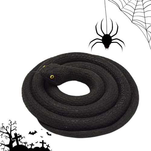 Vgvgaj Falsche Schlange – realistisches Schlangenspielzeug, 31,5 Zoll | Scherzspielzeug für die Halloween-Party am Aprilfischtag, Tricky Toys Prank Props von Vgvgaj