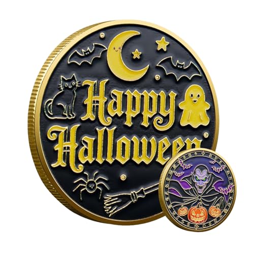 Vgvgaj Halloween-Gedenkmünze | Metallgeld, Zubehör Dekoration | dekoratives künstlerisches Zubehör für Sammlung, Dekoration, Haus, Schatzsuche, Veranstaltungen Vgvgaj Halloween-Gedenkmünze | Metallgeld, Zubehör Dekoration | dekoratives künstlerisches Zubehör für Sammlung, Dekoration, Haus, Schatzsuche, Veranstaltungen von Vgvgaj